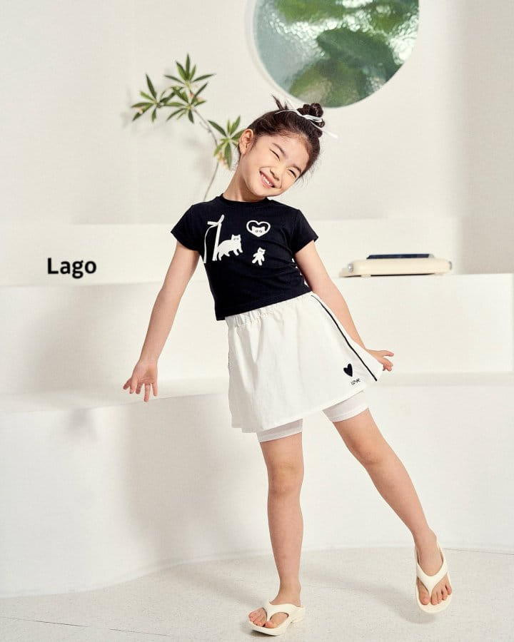 Lago - Korean Children Fashion - #fashionkids - Cat Span Tee - 4