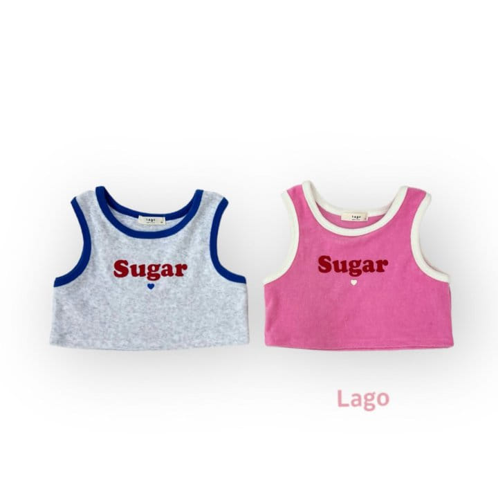 Lago - Korean Children Fashion - #kidsshorts - Sugar Terry Sleeveless Tee - 2