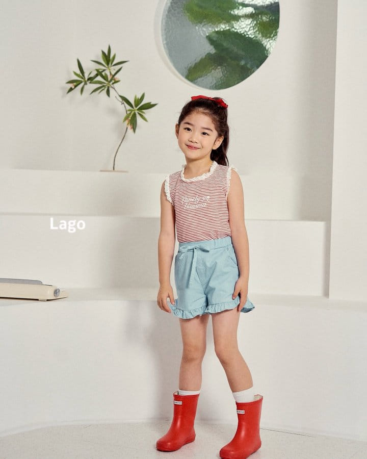 Lago - Korean Children Fashion - #kidzfashiontrend - Chalrang Frill Denim - 8