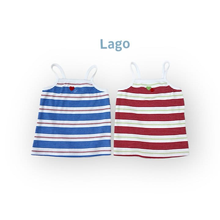 Lago - Korean Children Fashion - #littlefashionista - Summer Two Heart Sleeveless Tee - 2