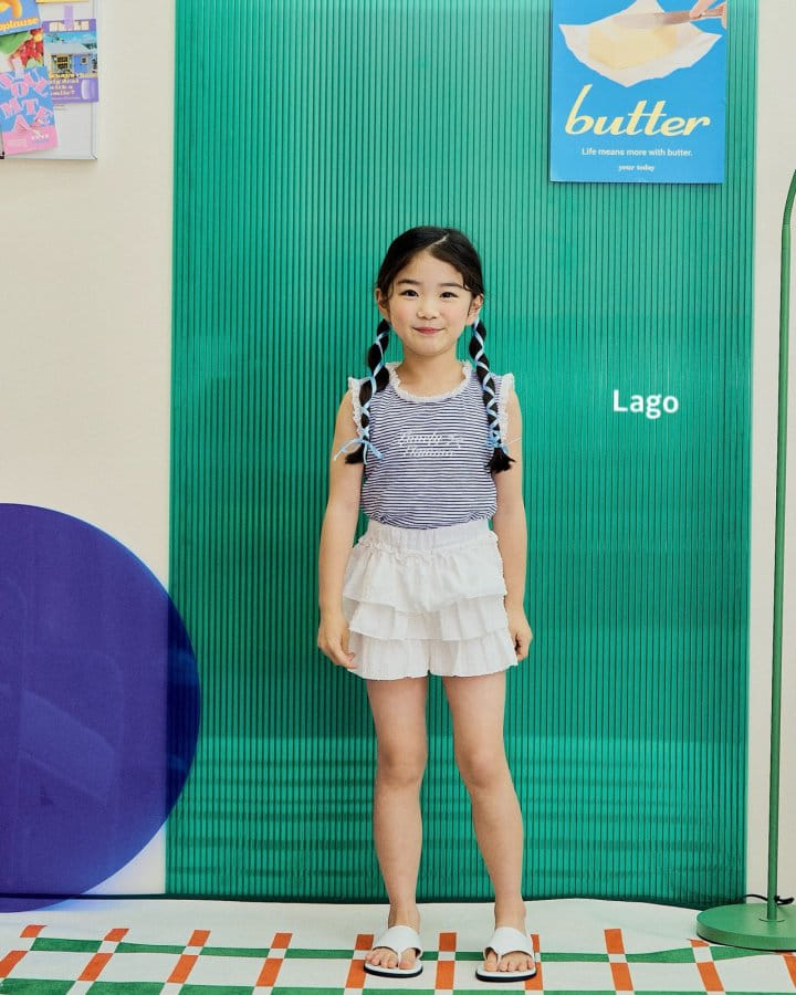 Lago - Korean Children Fashion - #littlefashionista - Lace ST Sleeveless Tee - 11