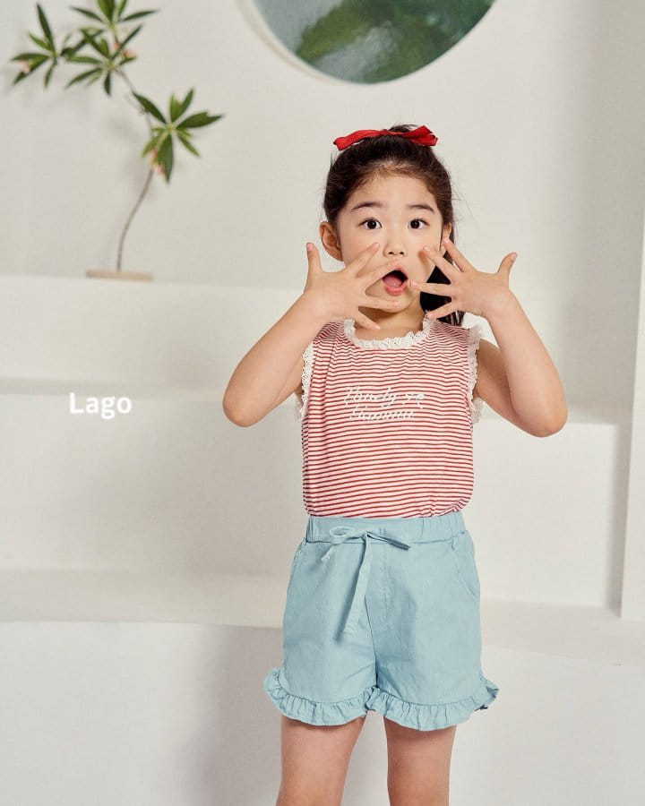 Lago - Korean Children Fashion - #littlefashionista - Chalrang Frill Denim - 10