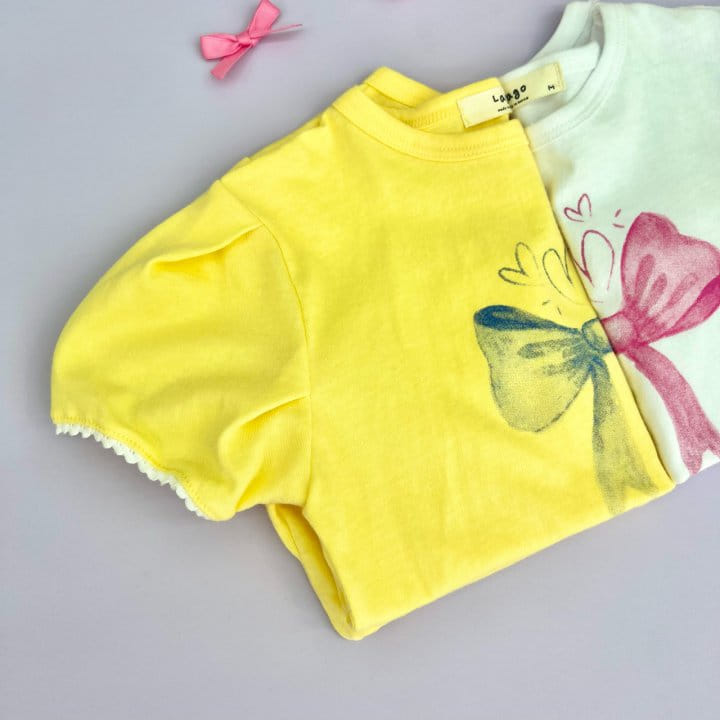 Lago - Korean Children Fashion - #Kfashion4kids - Lace Ribbon Tee - 4