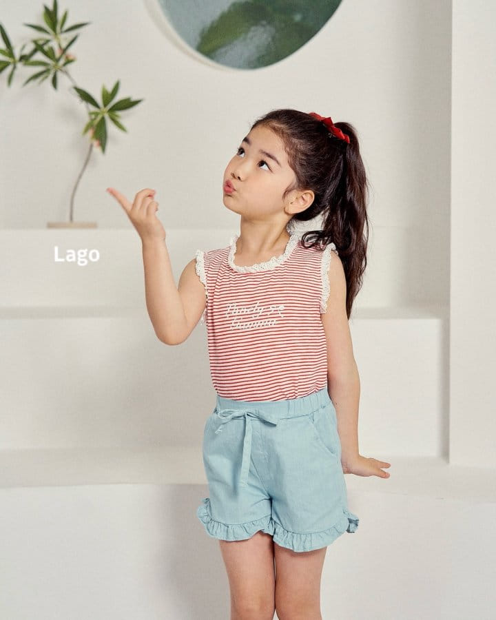 Lago - Korean Children Fashion - #magicofchildhood - Chalrang Frill Denim - 11