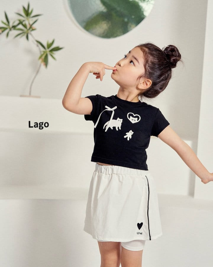 Lago - Korean Children Fashion - #magicofchildhood - Cat Span Tee - 9