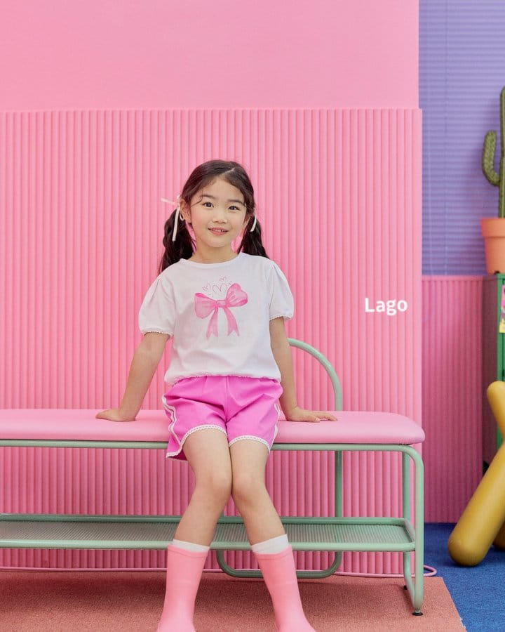 Lago - Korean Children Fashion - #magicofchildhood - Lace Ribbon Tee - 5