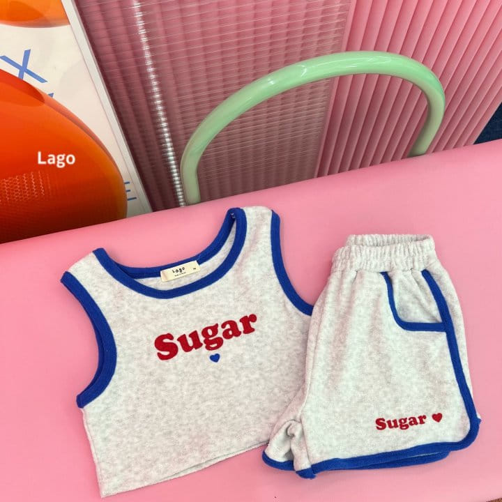 Lago - Korean Children Fashion - #minifashionista - Sugar Terry Sleeveless Tee - 8