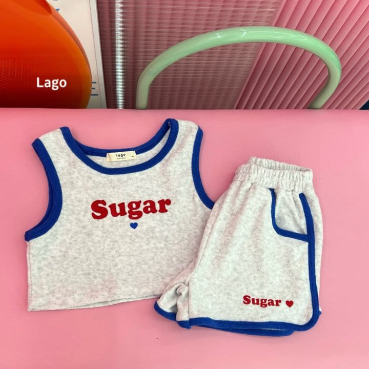 Lago - Korean Children Fashion - #prettylittlegirls - Sugar Terry Sleeveless Tee - 9