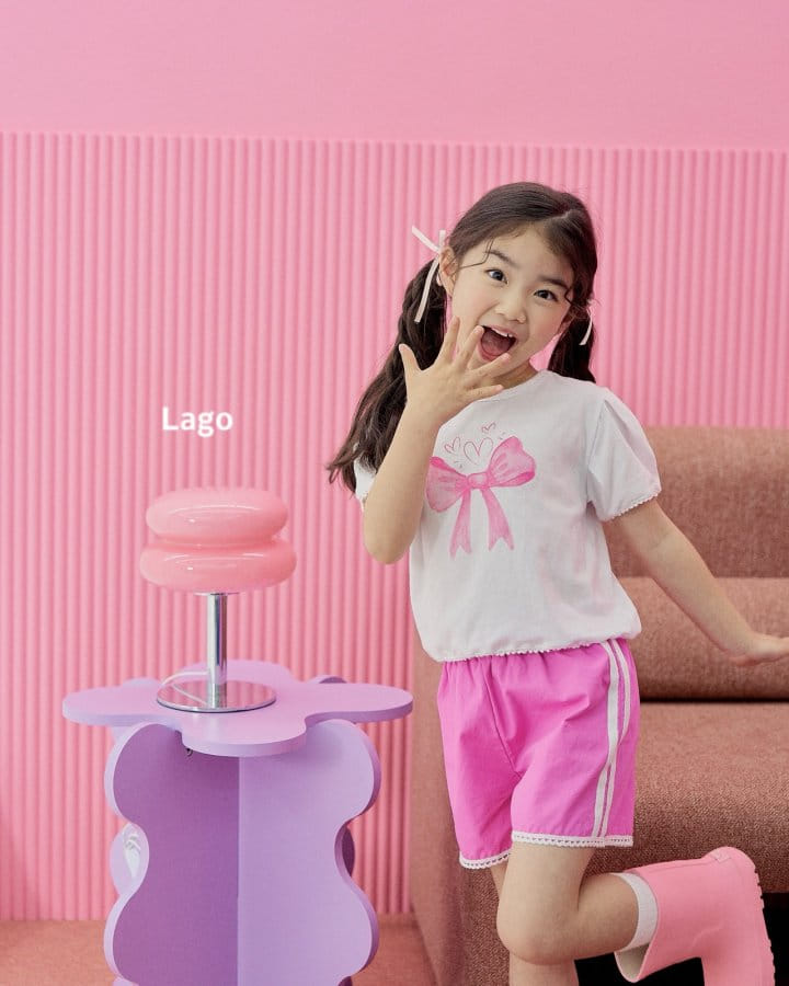 Lago - Korean Children Fashion - #prettylittlegirls - Lace Ribbon Tee - 7