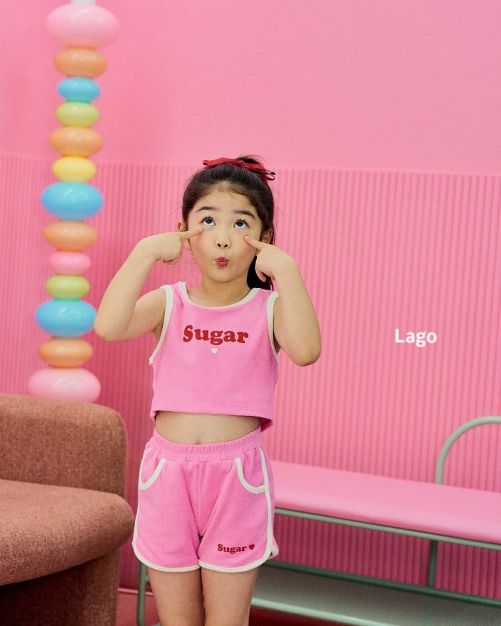 Lago - Korean Children Fashion - #toddlerclothing - Sugar Terry Sleeveless Tee - 11