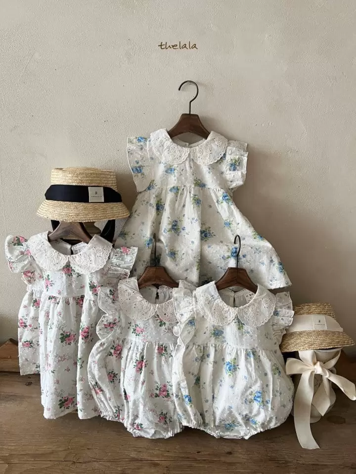 Lala - Korean Baby Fashion - #babyclothing - Ami Flower Body Suit - 2