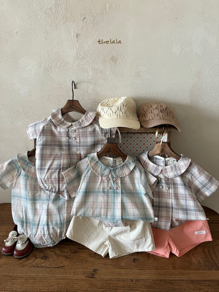 Lala - Korean Baby Fashion - #babyfever - Baro Check Body Suit - 4