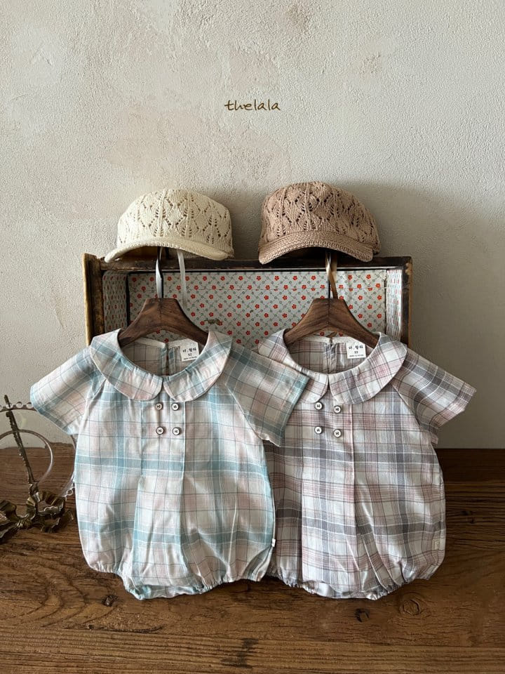 Lala - Korean Baby Fashion - #babyoutfit - Baro Check Body Suit - 8