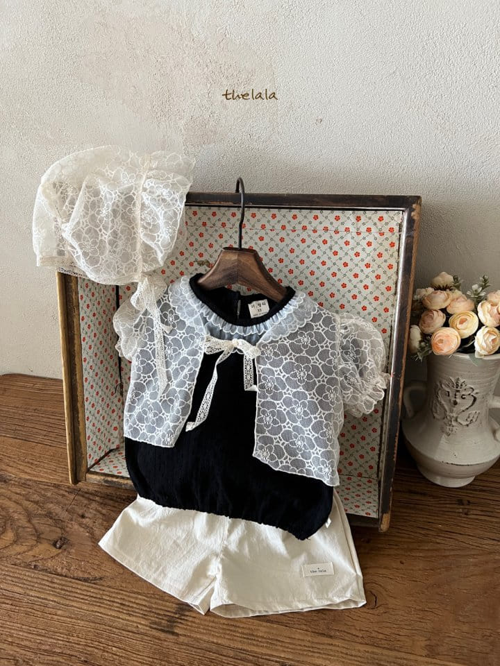 Lala - Korean Baby Fashion - #onlinebabyboutique - Light Flower Bonnet - 3