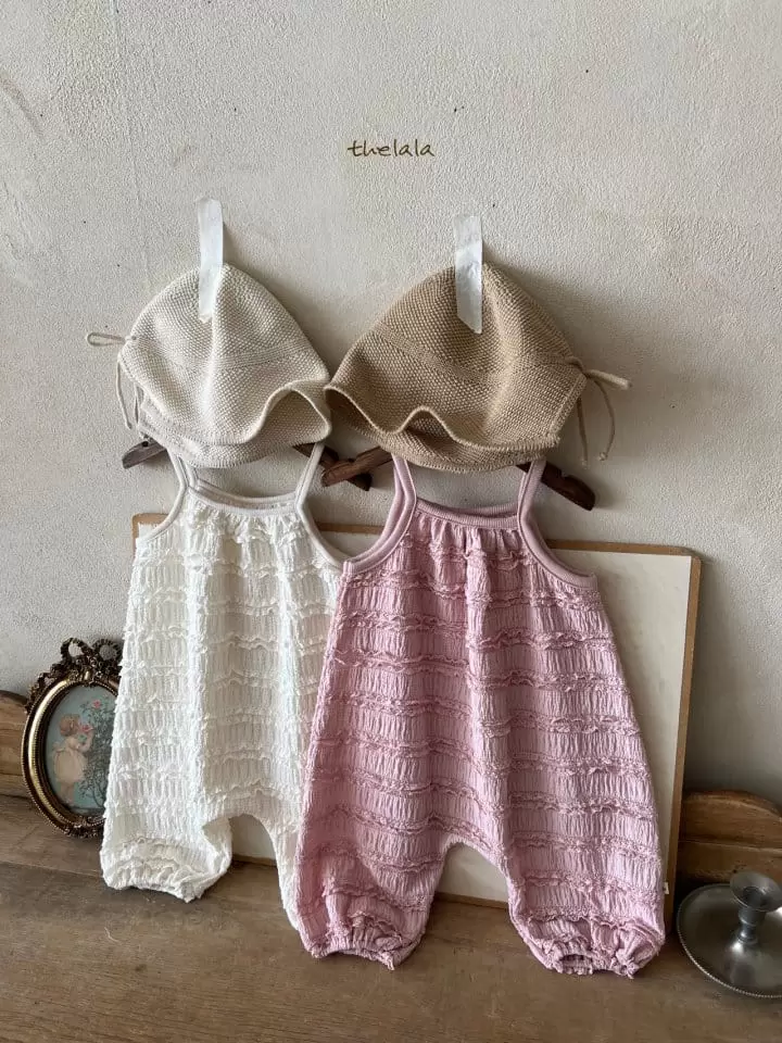 Lala - Korean Baby Fashion - #onlinebabyboutique - Milk Overalls - 2
