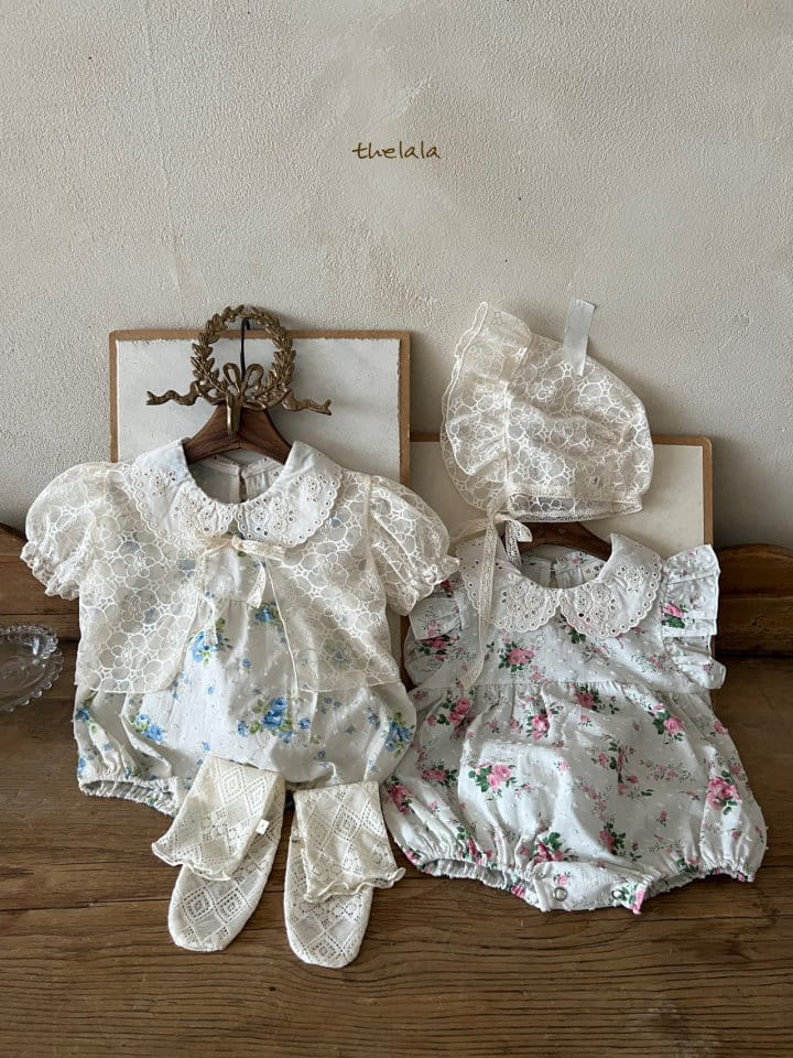 Lala - Korean Baby Fashion - #onlinebabyboutique - Light Flower Bonnet - 4