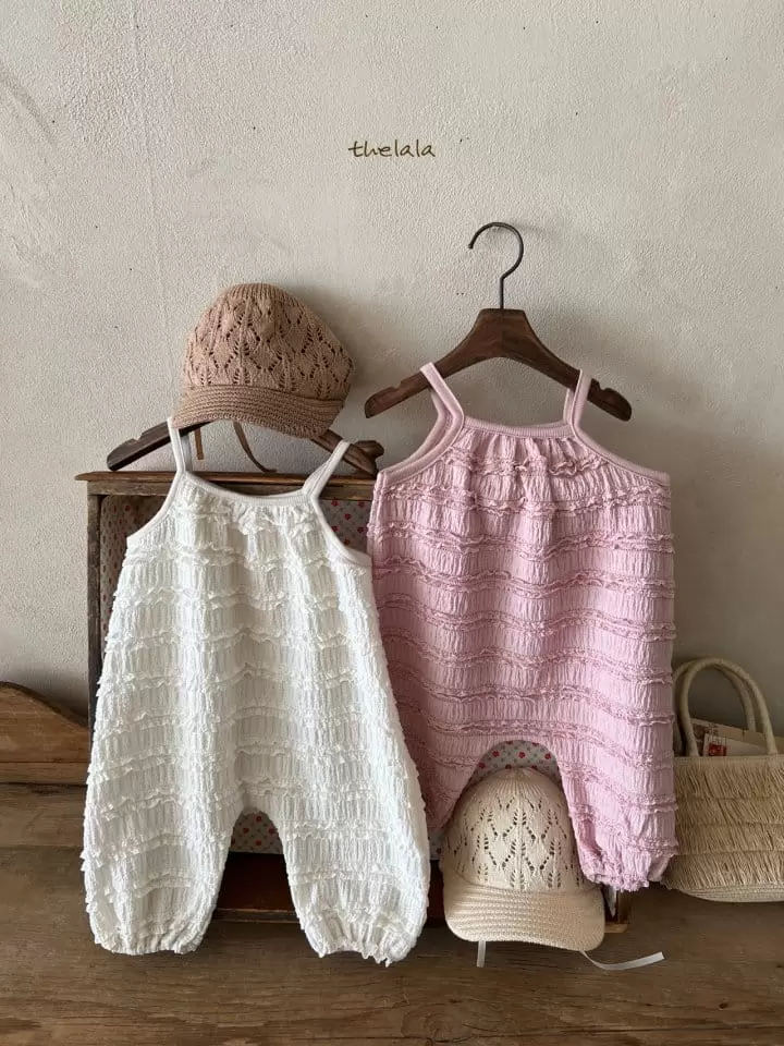 Lala - Korean Baby Fashion - #onlinebabyshop - Milk Overalls - 4
