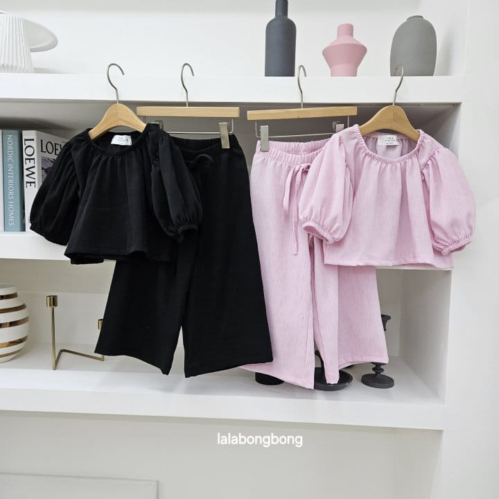 Lalabongbong - Korean Children Fashion - #Kfashion4kids - L Top Bottom Set - 9