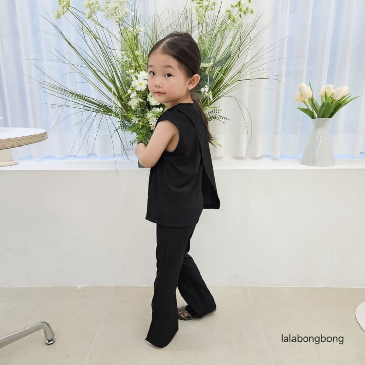 Lalabongbong - Korean Children Fashion - #childofig - Slit Top Bottom Set - 10