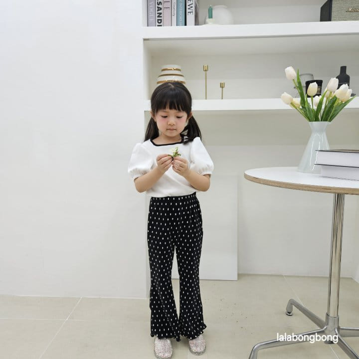 Lalabongbong - Korean Children Fashion - #childrensboutique - Dot Pleats Pants - 4