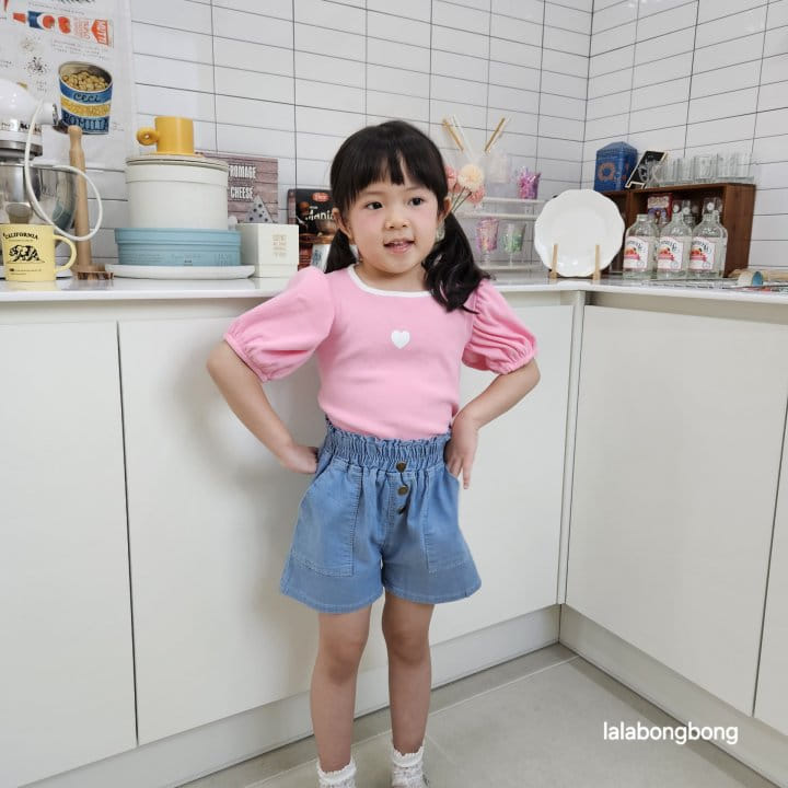 Lalabongbong - Korean Children Fashion - #kidsstore - Summer Denim Shorts - 4