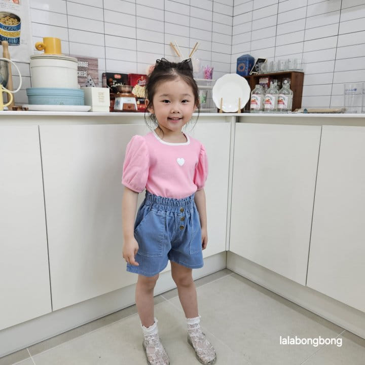 Lalabongbong - Korean Children Fashion - #littlefashionista - Summer Denim Shorts - 6