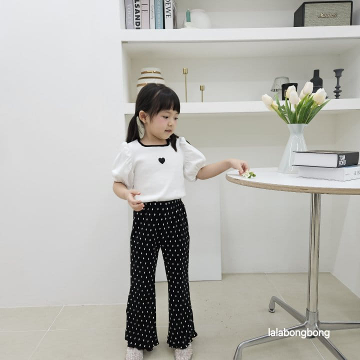 Lalabongbong - Korean Children Fashion - #stylishchildhood - Dot Pleats Pants