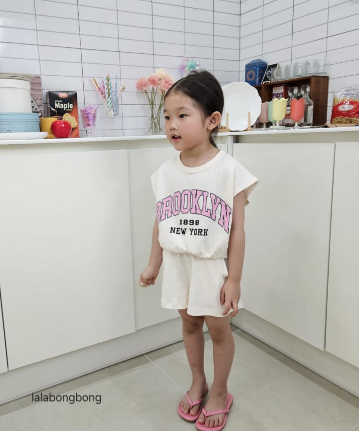 Lalabongbong - Korean Children Fashion - #todddlerfashion - Brook Top Bottom Set - 2