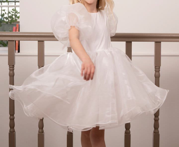 Le Bev - Korean Children Fashion - #Kfashion4kids - Organza Ribbon Dress - 2