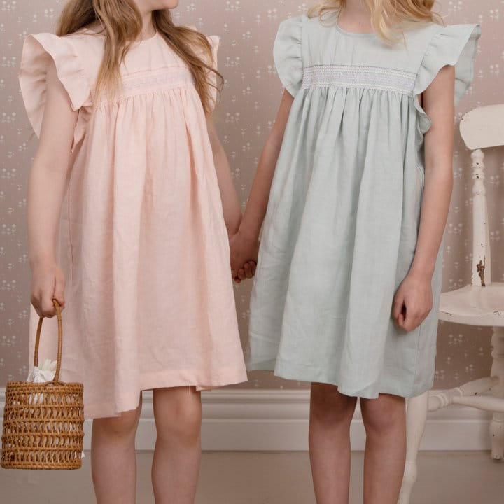 Le Bev - Korean Children Fashion - #Kfashion4kids - Soft Linen Dress