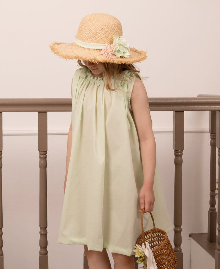 Le Bev - Korean Children Fashion - #childrensboutique - Lily Pom Pom Straw Hat - 2