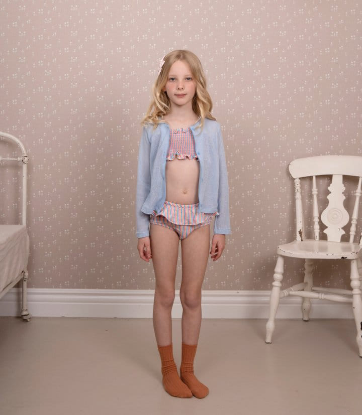 Le Bev - Korean Children Fashion - #designkidswear - Striped Swimsuit Set - 5