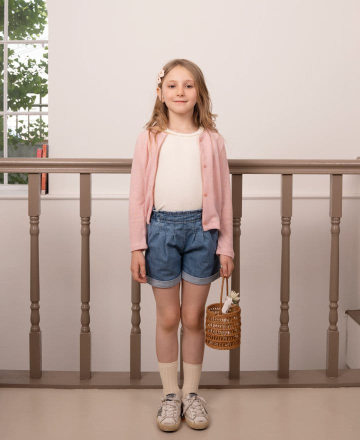 Le Bev - Korean Children Fashion - #designkidswear - Pintuck Denim Shorts - 2