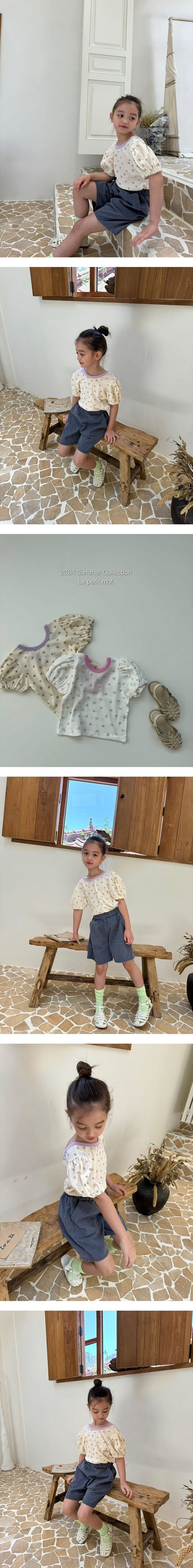 Le petitmot - Korean Children Fashion - #littlefashionista - Sweety Waffle Color Tee - 2