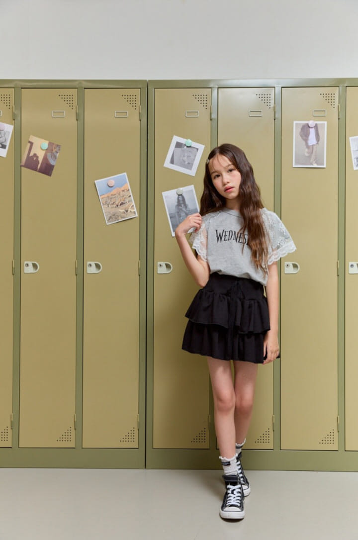 Lilas - Korean Children Fashion - #childofig - Juicy Lace Tee - 4