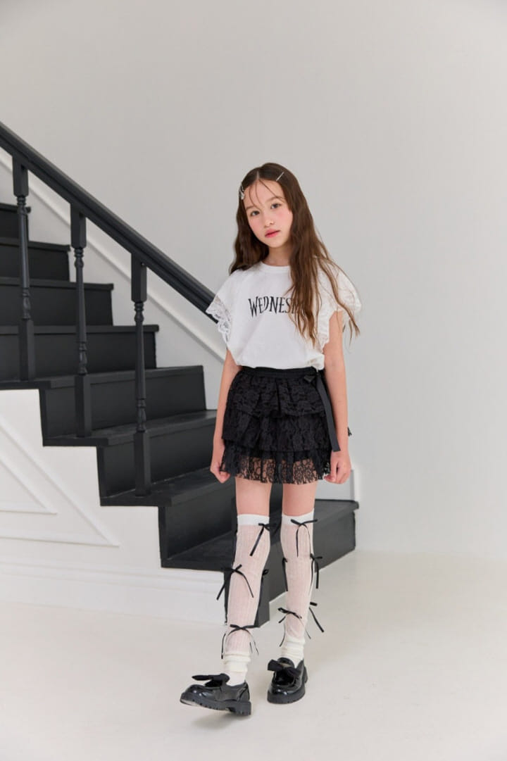 Lilas - Korean Children Fashion - #kidsstore - Juicy Lace Tee - 9