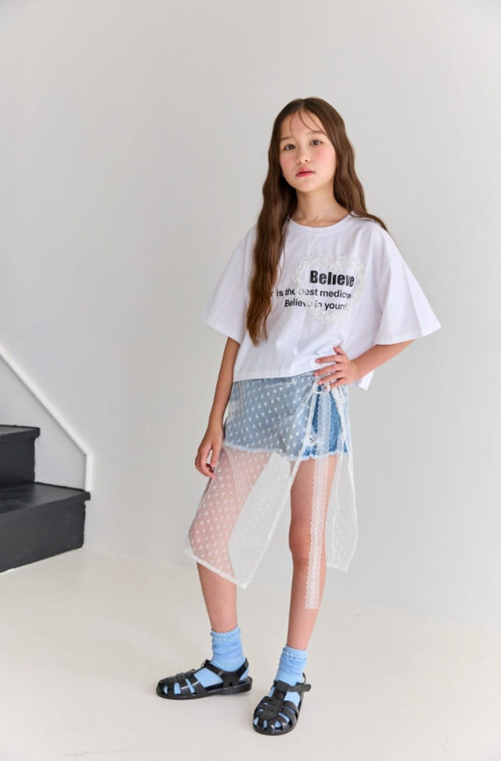 Lilas - Korean Children Fashion - #minifashionista - Heart Wrap Skirt - 5