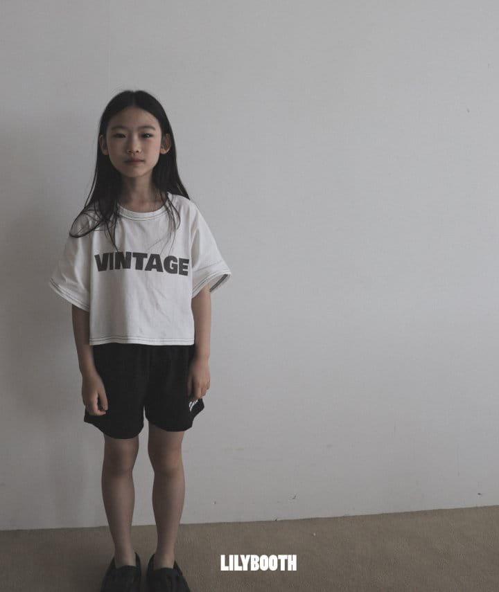 Lilybooth - Korean Children Fashion - #kidzfashiontrend - Vintage Crop Tee - 3