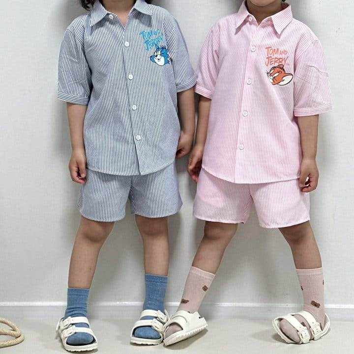 Little Rabbit - Korean Children Fashion - #Kfashion4kids - Oxford Top Bottom Set - 9