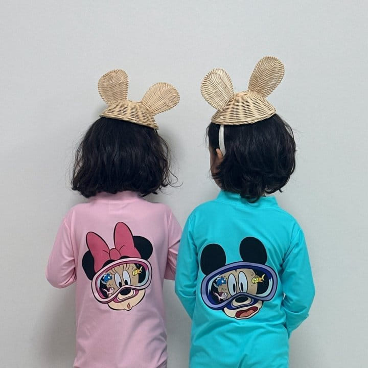 Little Rabbit - Korean Children Fashion - #childrensboutique - Swimming Goggles Rash Guard - 5