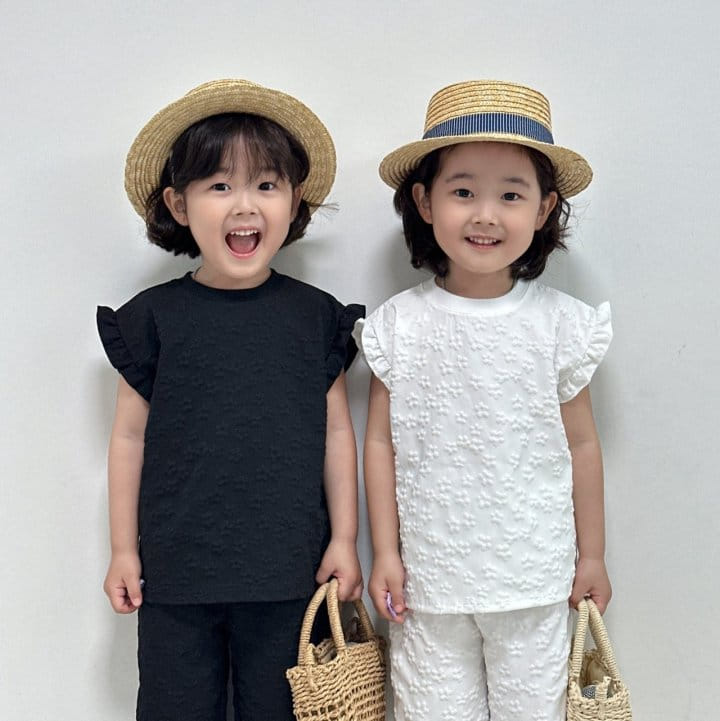 Little Rabbit - Korean Children Fashion - #discoveringself - Embo Top Bottom Set - 8