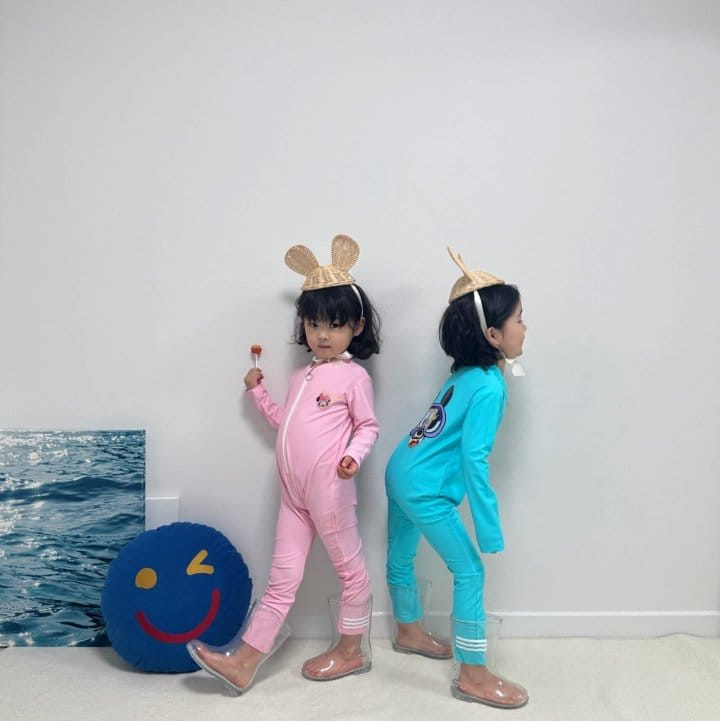 Little Rabbit - Korean Children Fashion - #discoveringself - Swimming Goggles Rash Guard - 7