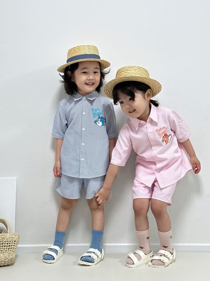 Little Rabbit - Korean Children Fashion - #kidzfashiontrend - Oxford Top Bottom Set - 8