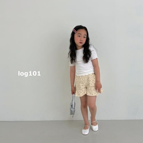 Log101 - Korean Children Fashion - #Kfashion4kids - C Flower Shorts