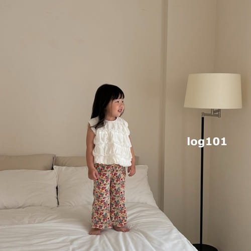 Log101 - Korean Children Fashion - #kidsshorts - Wave Sleeveless Blouse