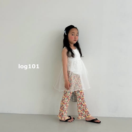 Log101 - Korean Children Fashion - #prettylittlegirls - Lalla Flower Pleats Pants