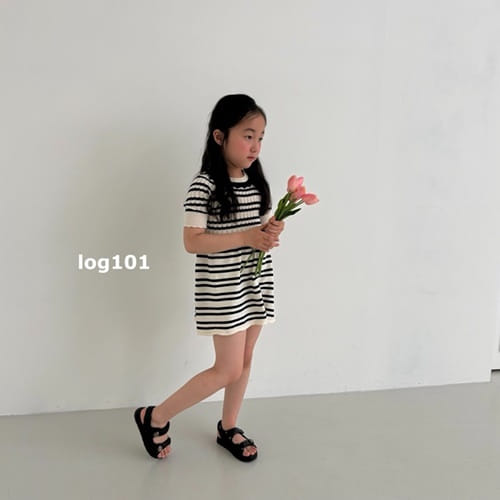 Log101 - Korean Children Fashion - #stylishchildhood - Two Collar Knit One-Piece