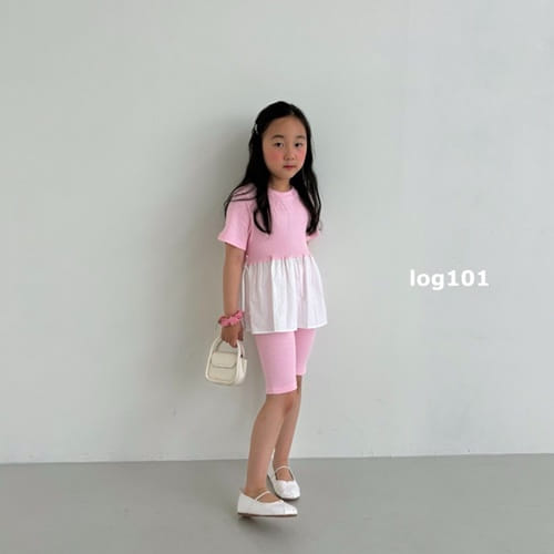 Log101 - Korean Children Fashion - #todddlerfashion - Ribbon T Waffle Tee