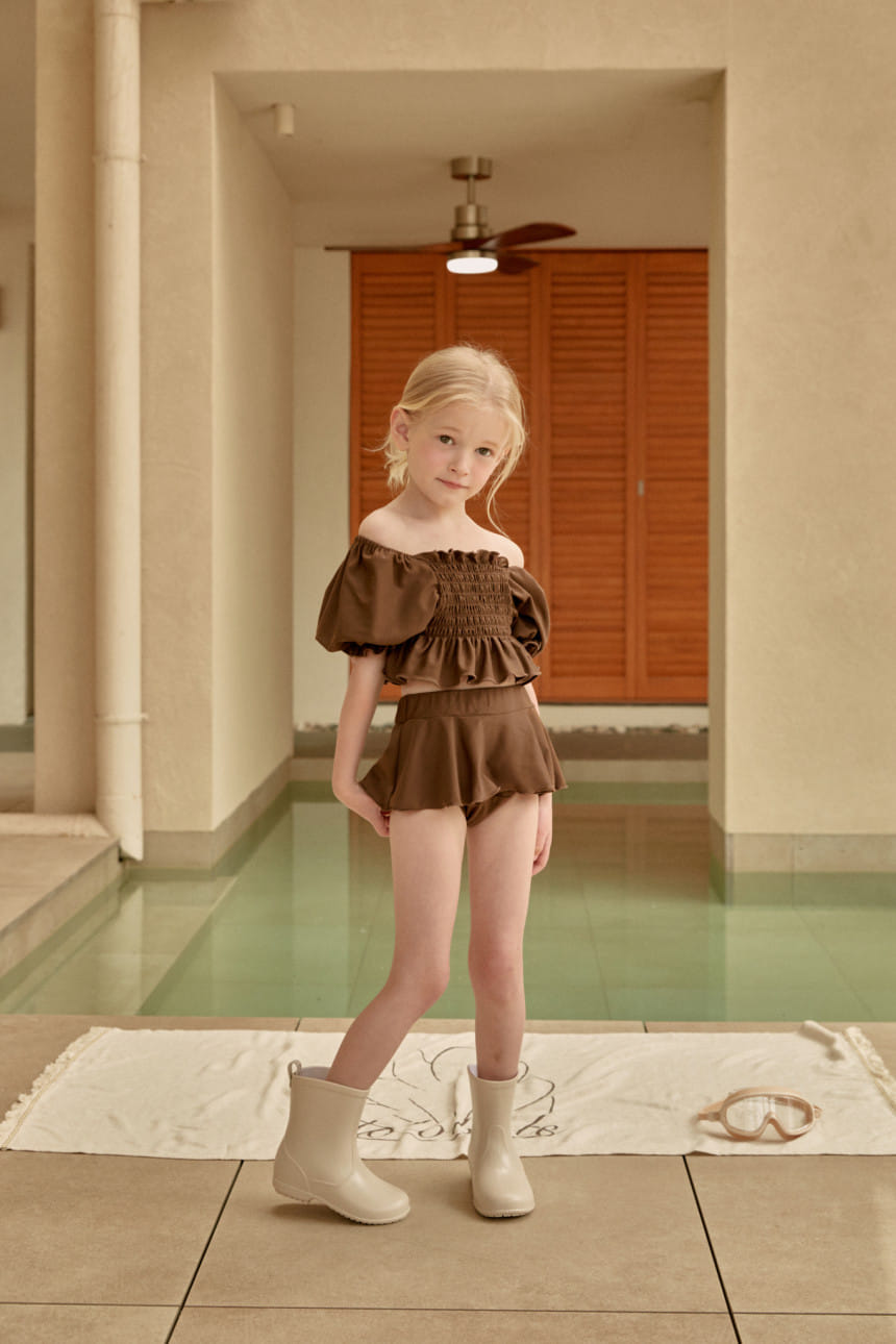 Lolobole - Korean Children Fashion - #discoveringself - French Smoke Swim Suit - 3