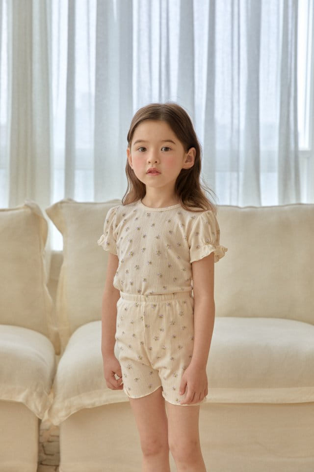 Lolobole - Korean Children Fashion - #littlefashionista - Small Flower Easy Wear - 4